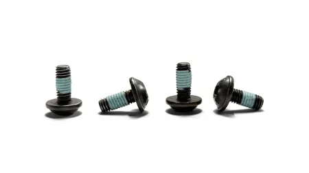 Cinkosan Precote threadlocking coating applied to metal screws